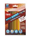 Caneta Hidrocor Tris Mega 12 Cores Tons de Pele Caneta Hidrocor Tris Mega 12 Cores Tons de Pele