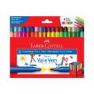 Caneta Hidrográfica 36 Cores Vai e Vem Faber Castell Caneta Hidrográfica 36 Cores Vai e Vem Faber Castell
