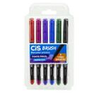 Caneta Hidrográfica Brush Pen 6 Cores Básicas Aquarelável Lettering - Cis