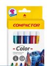 Caneta Hidrográfica Color Compactor 6 Cores