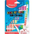 Caneta Hidrografica Color Peps Duo Color Estojo 10 Cores