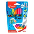 Caneta hidrográfica Color Peps Magic com 8 cores e 2 Reveladoras Maped