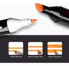Caneta hidrografica colorida 2 pontas 24 cores hpw