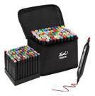 Caneta hidrografica colorida 2 pontas 80 cores hpw nsy