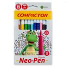 Caneta Hidrográfica Compactor Neo-Pen Gigante 12 Cores