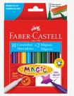 Caneta hidrográfica faber castell 12 cores magic