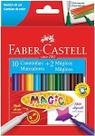 Caneta hidrográfica faber castell 12 cores magic