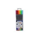Caneta Hidrografica Fine Liner Pen 0,4mm 6 cores - BRW