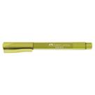 Caneta Hidrográfica Fine Pen Faber-Castell 0.4mm Verde Folha - Ponta de Precisão com Reforço Metálico Escrita Macia