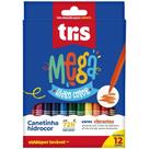 Caneta Hidrografica Mega Hidro Color 12 Cores PCT.C/06 Caneta Hidrografica Mega Hidro Color 12 Cores PCT.C/06