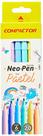 Caneta Hidrografica Neo-Pen Gigante 06 Cores Paste