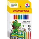 Caneta Hidrografica Neo-Pen Gigante 12 Cores