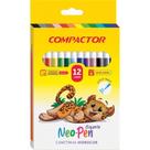 Caneta Hidrográfica NEO-PEN Gigante 12 Cores - Pacote com 5 Conjuntos