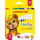 Caneta Hidrografica NEO-PEN Mirim 12 Cores