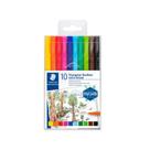 Caneta Hidrográfica Staedtler Triplus Extra Broadliner 10 Cores