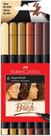 Caneta Hidrografica SuperSorft Tons de Pele Brush Pen 6 Cores