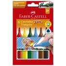 Caneta hidrográfica Triangular Jumbo 6 cores 150206J - Faber-Castell Caneta hidrográfica Triangular Jumbo 6 cores 150206J - Faber-Castell