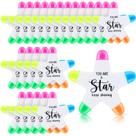Caneta Highlighters Chivertion Star, 50 unidades, 5 cores, Natal Caneta Highlighters Chivertion Star, 50 unidades, 5 cores, Natal