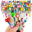 Caneta HNSYYF multicolorida 4 em 1 fofa para crianças, pacote com 60 unidades com design de animais