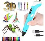 Caneta Impressora 3D Manual Criativa Para Crianças e Adultos + Filamentos