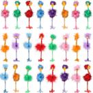 Caneta inovadora Tinlade Flamingo Ostrich Funny, 24 unidades de tinta azul