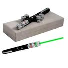 Caneta LASER Verde Pointer 5000mW com 5 Ponteiras de Efeitos