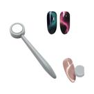 Caneta Magnética Para Esmalte Em Gel UV Com Cabeça Dupla Para Unhas, Ferramenta Multifuncional Para