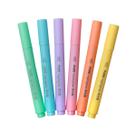 Caneta marca texto 6 cores com ponta chanfrada