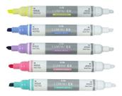 Caneta Marca-texto Apagável Cis Lumini Ex Kit C/ 5 Cores