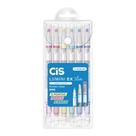 Caneta Marca Texto Cis Lumini Ex Slim 6 Cores
