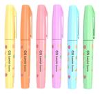 Caneta Marca Texto Cis Mini Scents Cheirinho 6 Cores Pastel