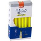 Caneta Marca Texto Dashligth Amarelo Fluorescente 12un - Brw