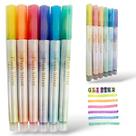 Caneta Marca Texto Glitter Com 6 Cores Flash Silver Caneta Marca Texto Glitter Com 6 Cores Flash Silver