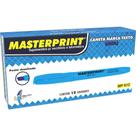 Caneta Marca Texto Masterprint MP 612 Azul Caixa com 12 Unidades