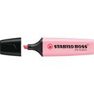 Caneta Marca Texto Stabilo BOSS Pastel Rosa - Caixa com 10 Unidades