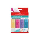 Caneta Marca Texto Textliner Pastel 4 Cores Faber Castell