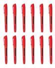 Caneta Marca Texto Vermelho Neon - Caixa c/ 12 Unid - Masterprint