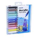 Caneta Marcador Acrylic Brush Cores Vivas 12 Cores - 5032