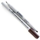 Caneta Marcador Artístico Marvy Uchida Cartoon Designer Ponta Dupla no. 18 Dark Brown 1900-B
