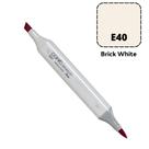 Caneta Marcador Copic Sketch Ponta Dupla Cor Brick White