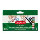 Caneta Marcador Derwent Metálico 8 Cores Academy 301752 1 ed Caneta Marcador Derwent Metálico 8 Cores Academy 301752 1 ed