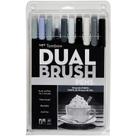 Caneta Marcador Dual Brush Tombow Pincel Artístico Com 9 Cores + 1 Blender