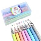 Caneta Marcador Fineliner 08 Cores Pastel Ponta 0.5mm Estojo