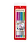 Caneta Marcador Multiuso Permanente Faber Castell 4 Cores Caneta Marcador Multiuso Permanente Faber Castell 4 Cores