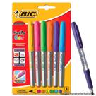 Caneta Marcador Permanente Marking Color 6 Cores 1.1mm 891633 Bic Blister - LC