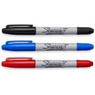 Caneta Marcador Permanente Sharpie Ponta Dupla 3 Cores