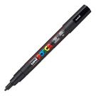 Caneta Marcador Uni Ball Posca Preta Pc-3m 0.9-1.3mm