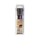 Caneta Marcadora Marvy Uchida Le Pen 0,3mm Kit com 4 Cores