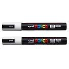 Caneta Marcadora Posca PC-5M Branca 2 Unidades - Uni