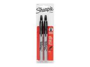 Caneta Marcadora Sharpie Retrátil Preta Ponta Fina